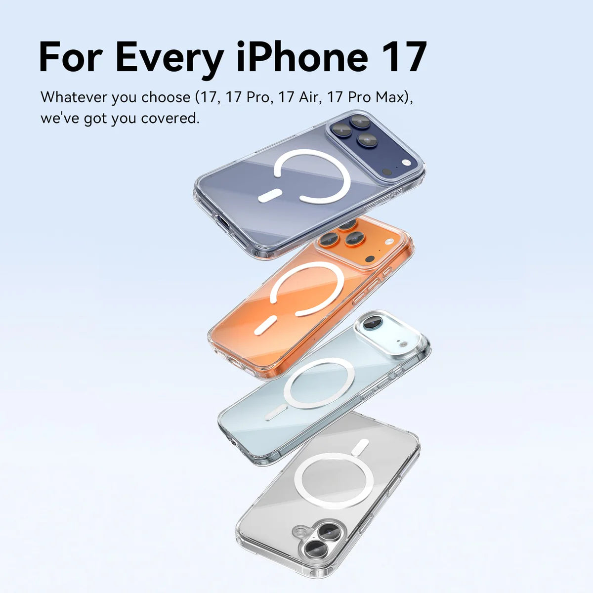 Funda Vention iPhone 17 con MagSafe Transparente