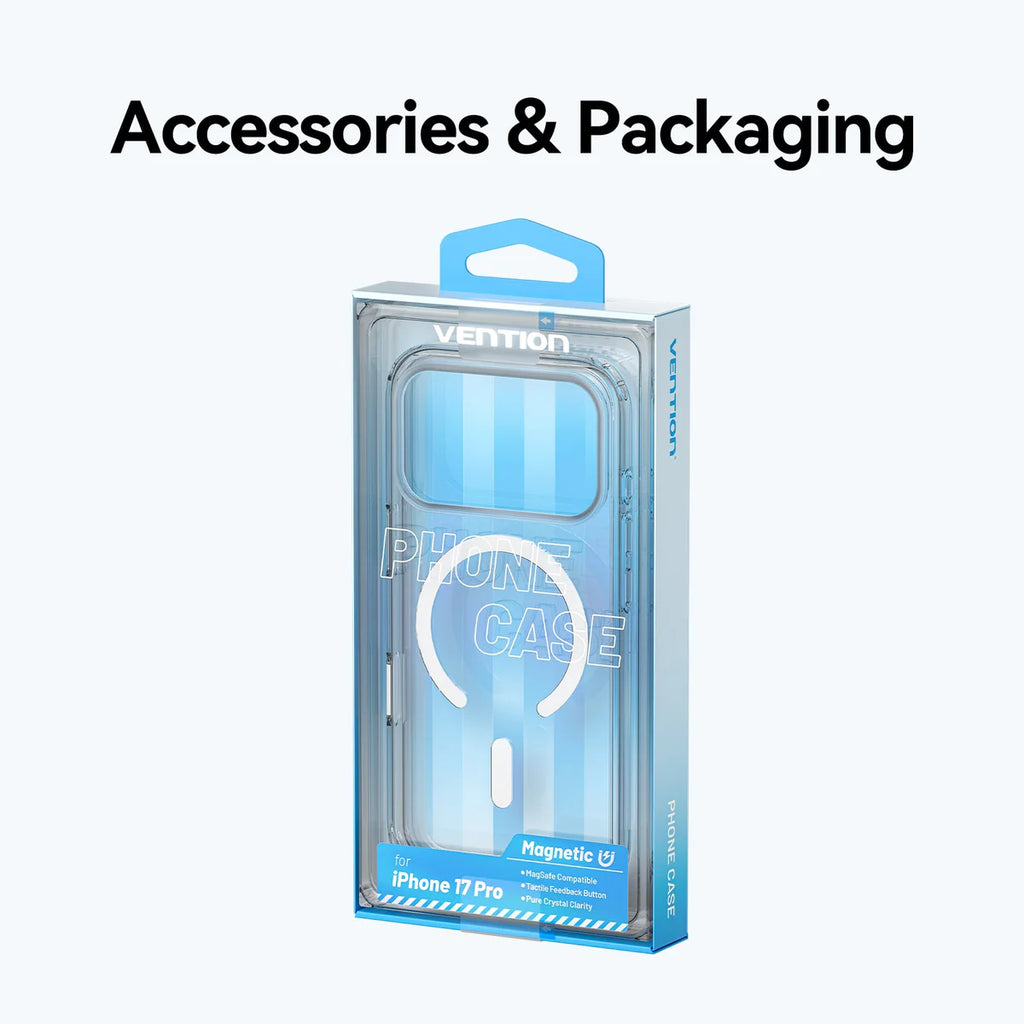 Funda Vention iPhone 17 con MagSafe Transparente