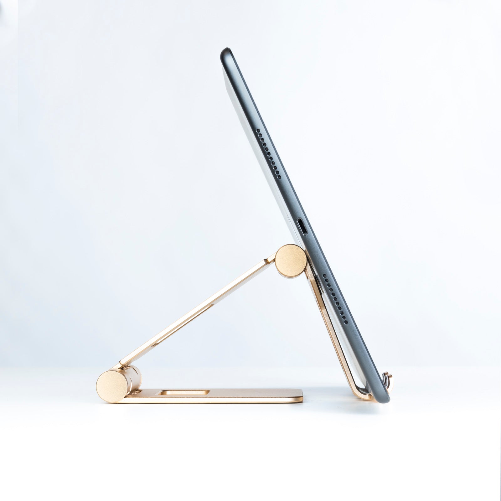 Soporte Ajustable de Sobremesa para Móvil y Tablet hasta 10” – Aluminio Antideslizant