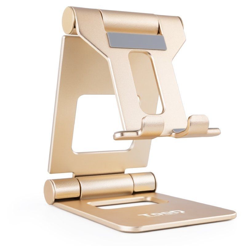 Soporte Ajustable de Sobremesa para Móvil y Tablet hasta 10” – Aluminio Antideslizant