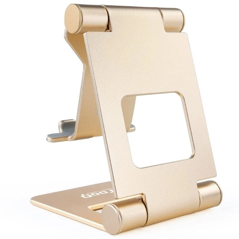Soporte Ajustable de Sobremesa para Móvil y Tablet hasta 10” – Aluminio Antideslizant