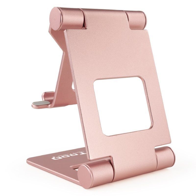 Soporte Ajustable de Sobremesa para Móvil y Tablet hasta 10” – Aluminio Antideslizant