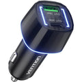 Cargador de Coche Vention 48W USB-C + USB-A – Carga Rápida 30W + 18W